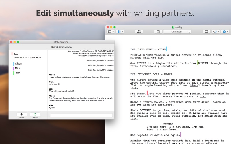 final draft mac shortcuts